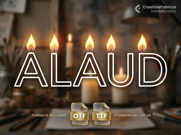 Alaud Typeface for Editorial Design