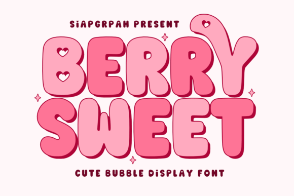 Berry Sweet: A Playful Bubble Display Font for Makers