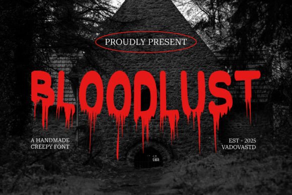 Bloodlust: A Bold Horror Display Font for Editorial Impact