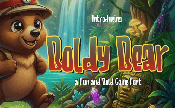 Boldy Bear: The Playful Display Font for Makers