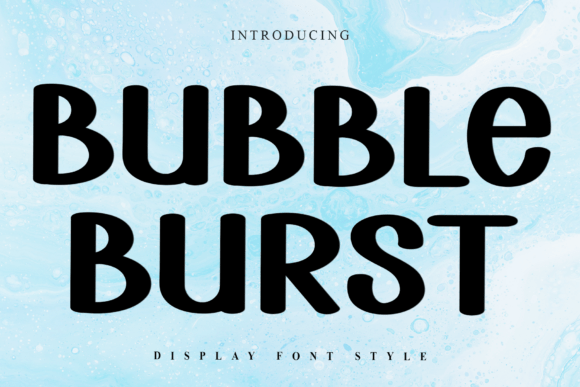 Bubble Burst: A Festive Display Font for Holiday Designs