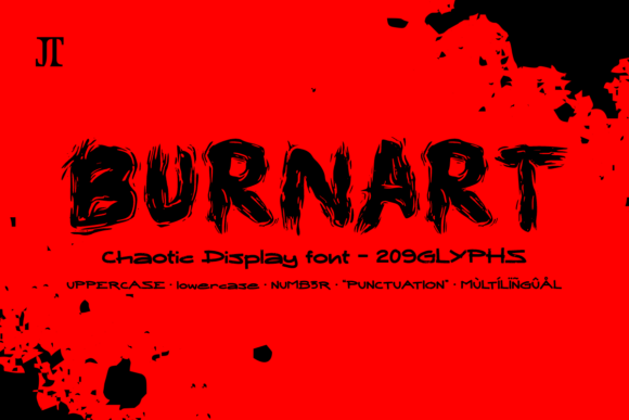 Burnart: A Bold Display Font for Rebellious Brands