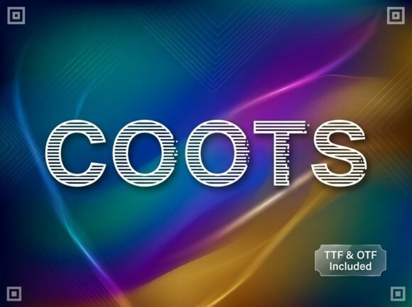 Coots: A High-Tech Display Font for Modern Editorial Design