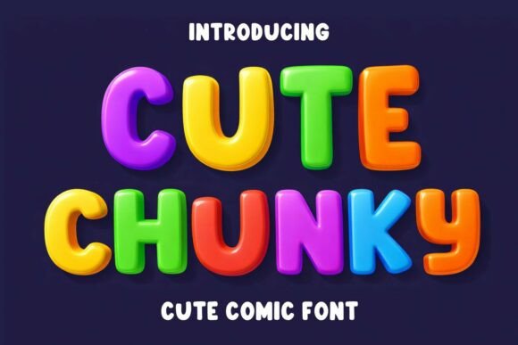 Cute Chunky: A Playful Display Font for Editors