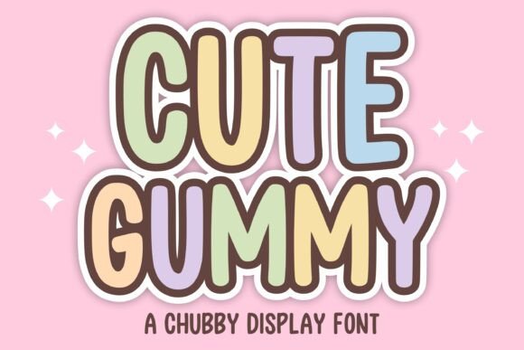 Cute Gummy Font for Playful Branding