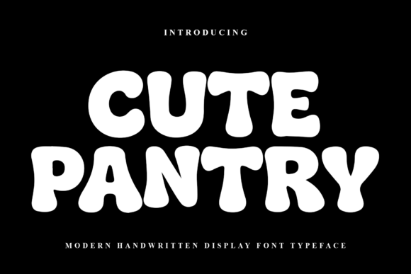 Cute Pantry: A Festive Display Font for Holiday Design