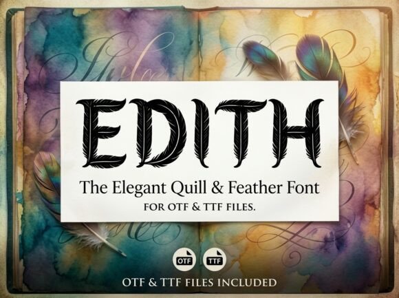 Edith: A Stunning Display Font for Makers