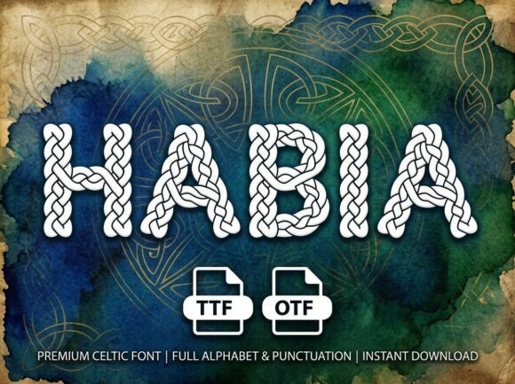 Habia: The Decorative Display Font for Makers