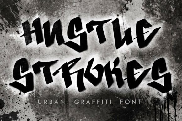 Hustle Strokes: The Urban Font for Bold Brands