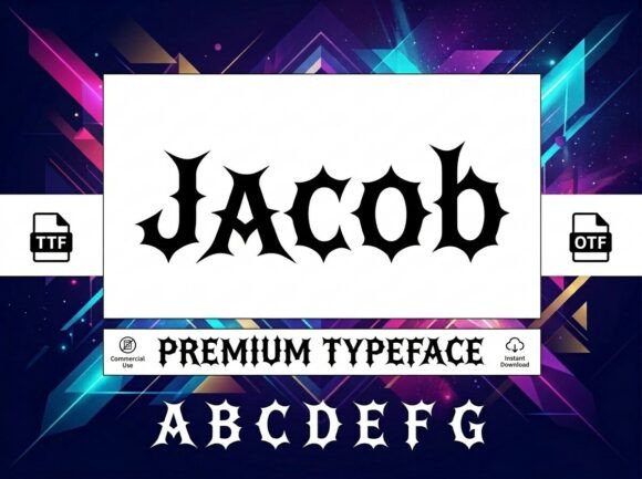 Jacob: A Premium Display Font for Editorial Design