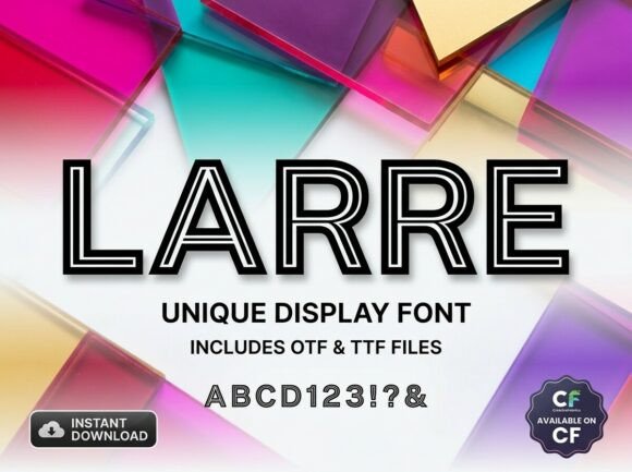 Larre Typeface for Modern Craft Branding