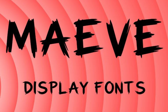 Maeve: A Bold Display Font for Modern Web Design