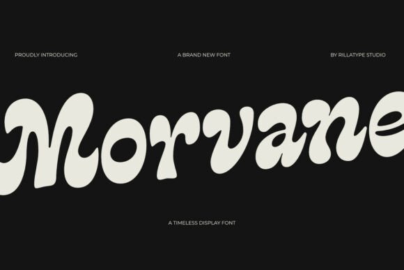 Morvane Typeface for Retro Campaigns
