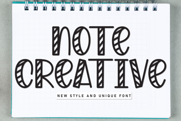 Note Creative: A Whimsical Display Typeface for Modern Brands