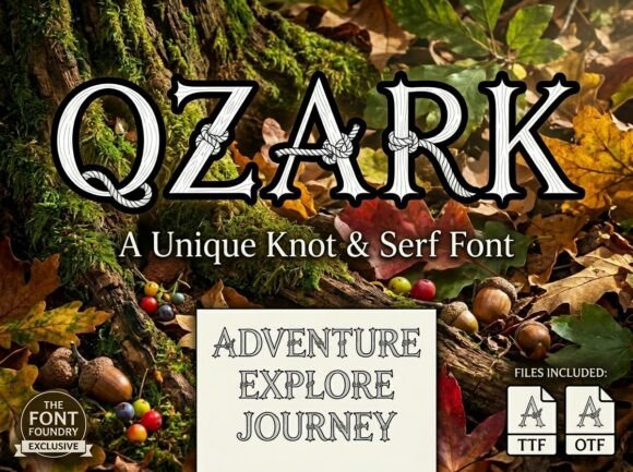 Ozark Display Font for Bold Branding