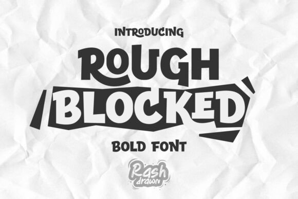 Rough Blocked: Bold Display Fonts for Crafters