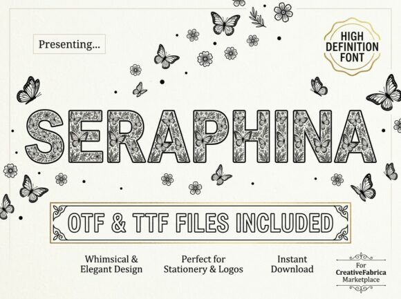Seraphina Font: Bold Display Typography for Modern Brands