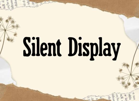Silent Display: A Playful Typeface for Modern Web Design