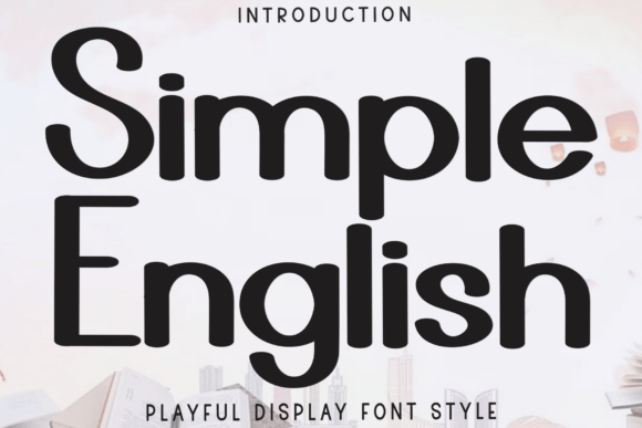 Simple English Typeface for Festive Craft Designs