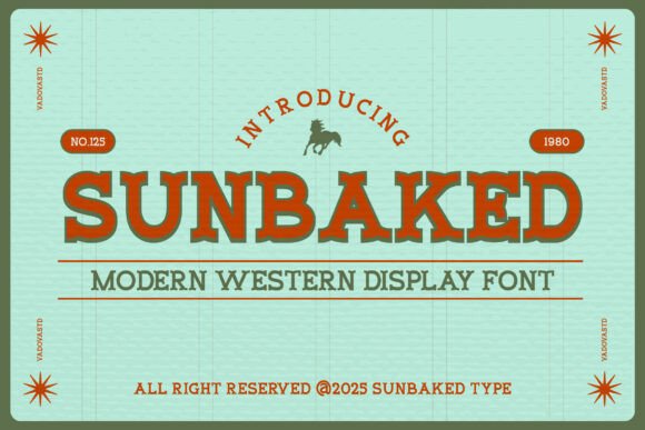 Sunbaked Western Display Font for Bold Web Headers