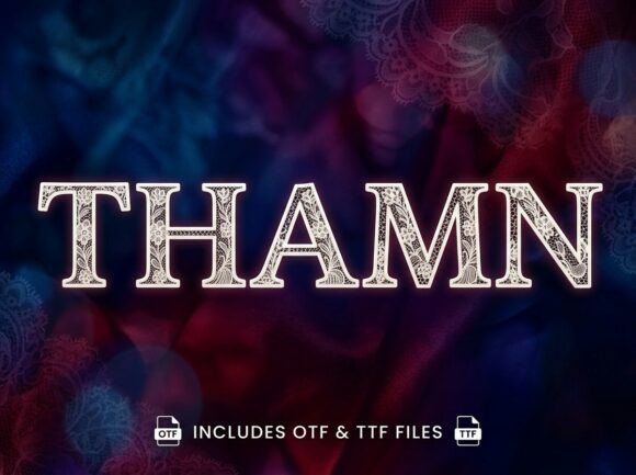 Thamn: A Bold Display Font for Modern Branding