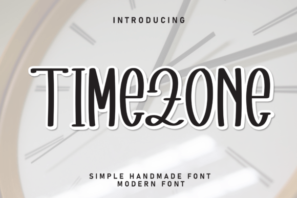 Timezone: A Playful Handwritten Display Font for Makers