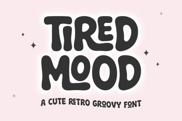 Tired Mood Typeface Review for Retro Branding