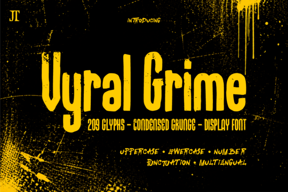 Vyral Grime Font for Bold Maker Branding