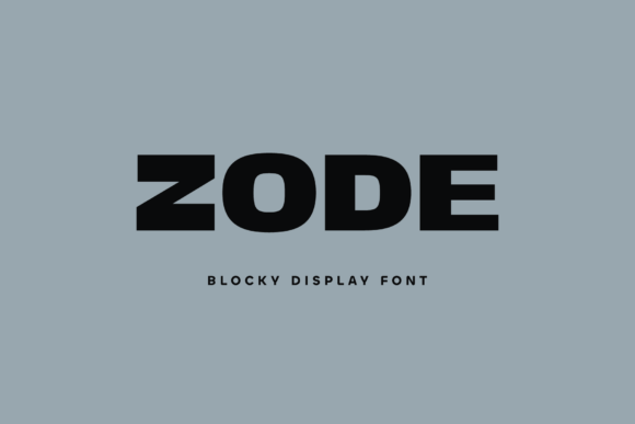 Zode: The Blocky Display Font for Bold Web Headlines